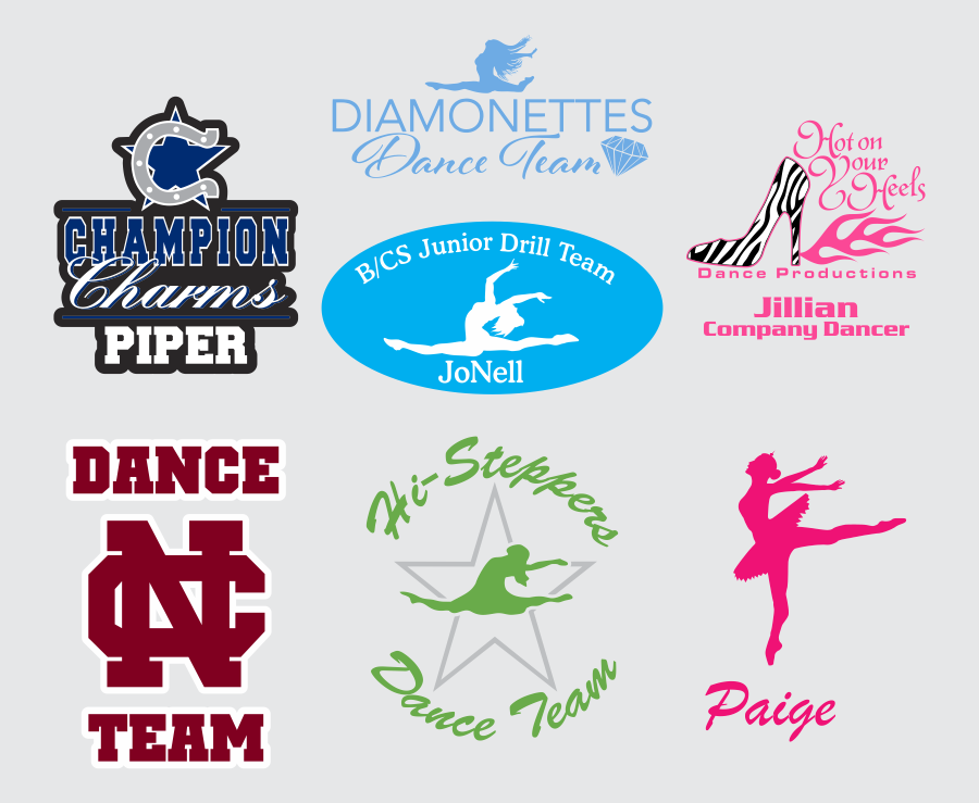 School Dance and Drill Team Sticker Decals