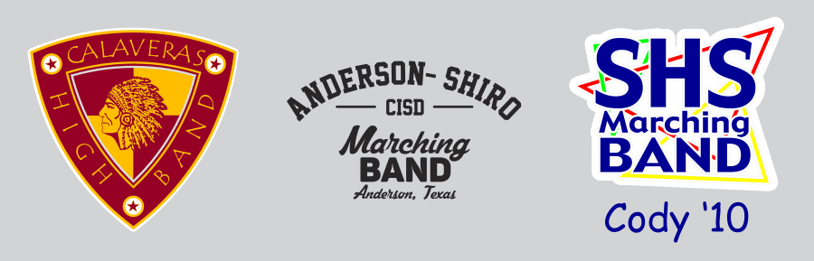 School Marching Band Sticker Decals